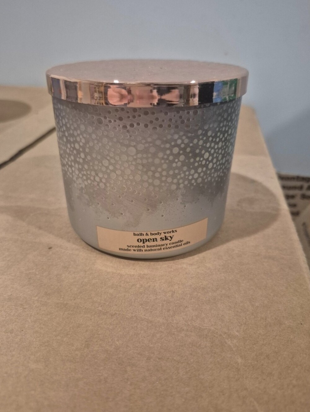 Bath and body works open sky candle